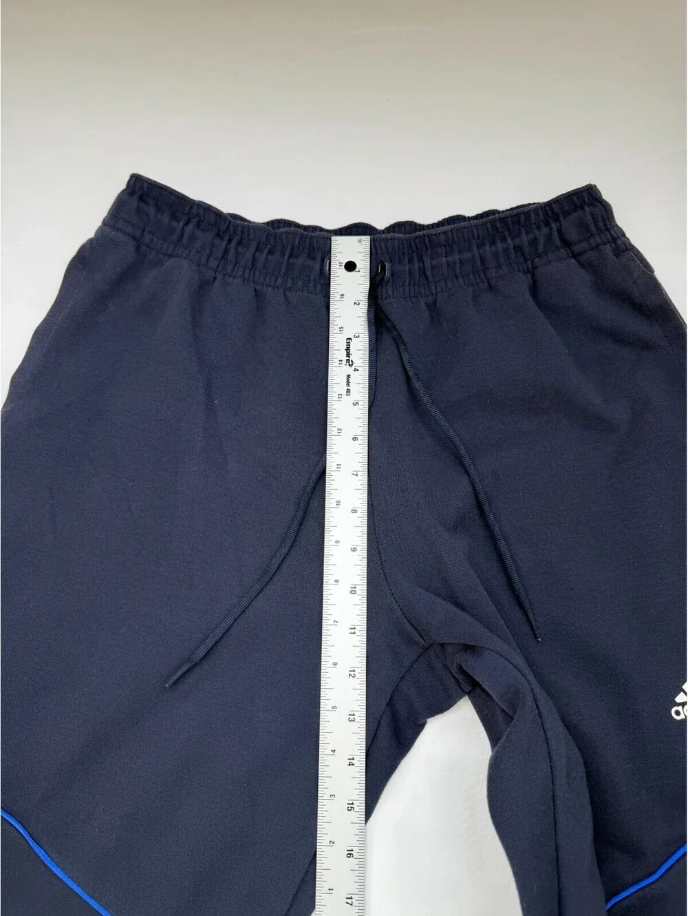 Adidas Men's Sweatpants Primeblue Tapered Stretch Drawstring Size L Blue